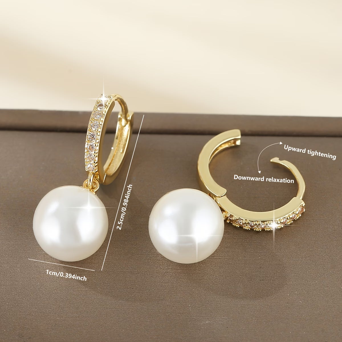 AVA | Contemporary Pearl Drop Earrings