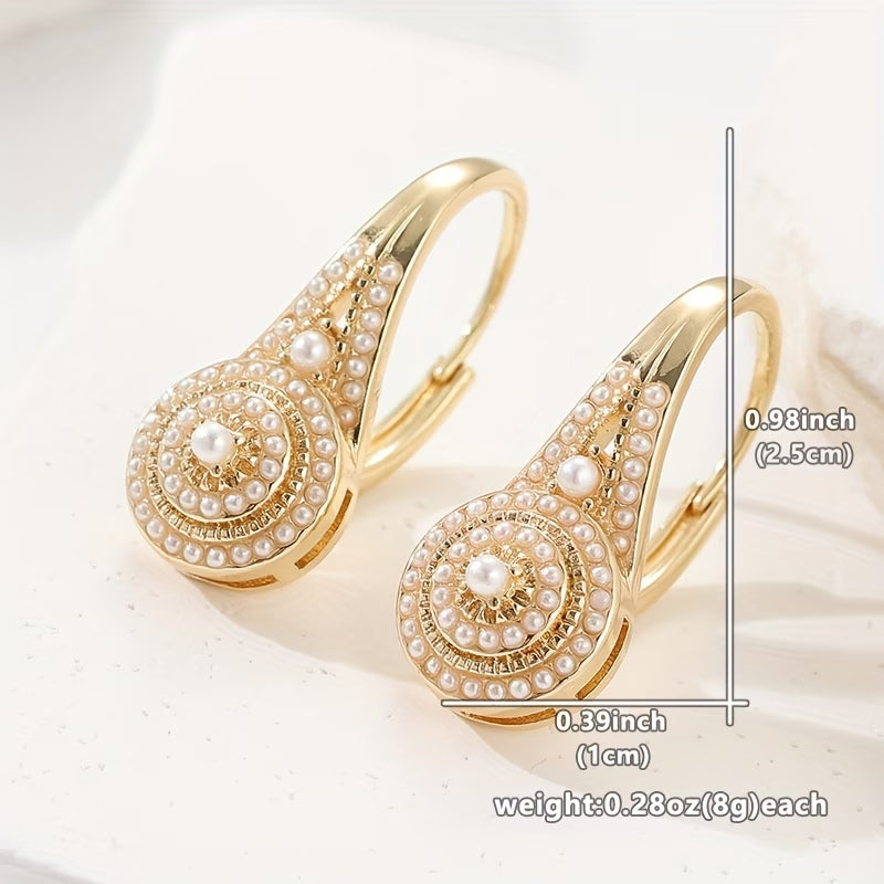 FIORA | SOPHISTICATED PEARL FLOWER EARRINGS