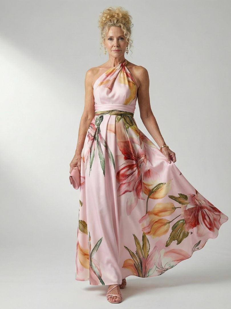 Amiel | Elegant Floral Maxi Dress