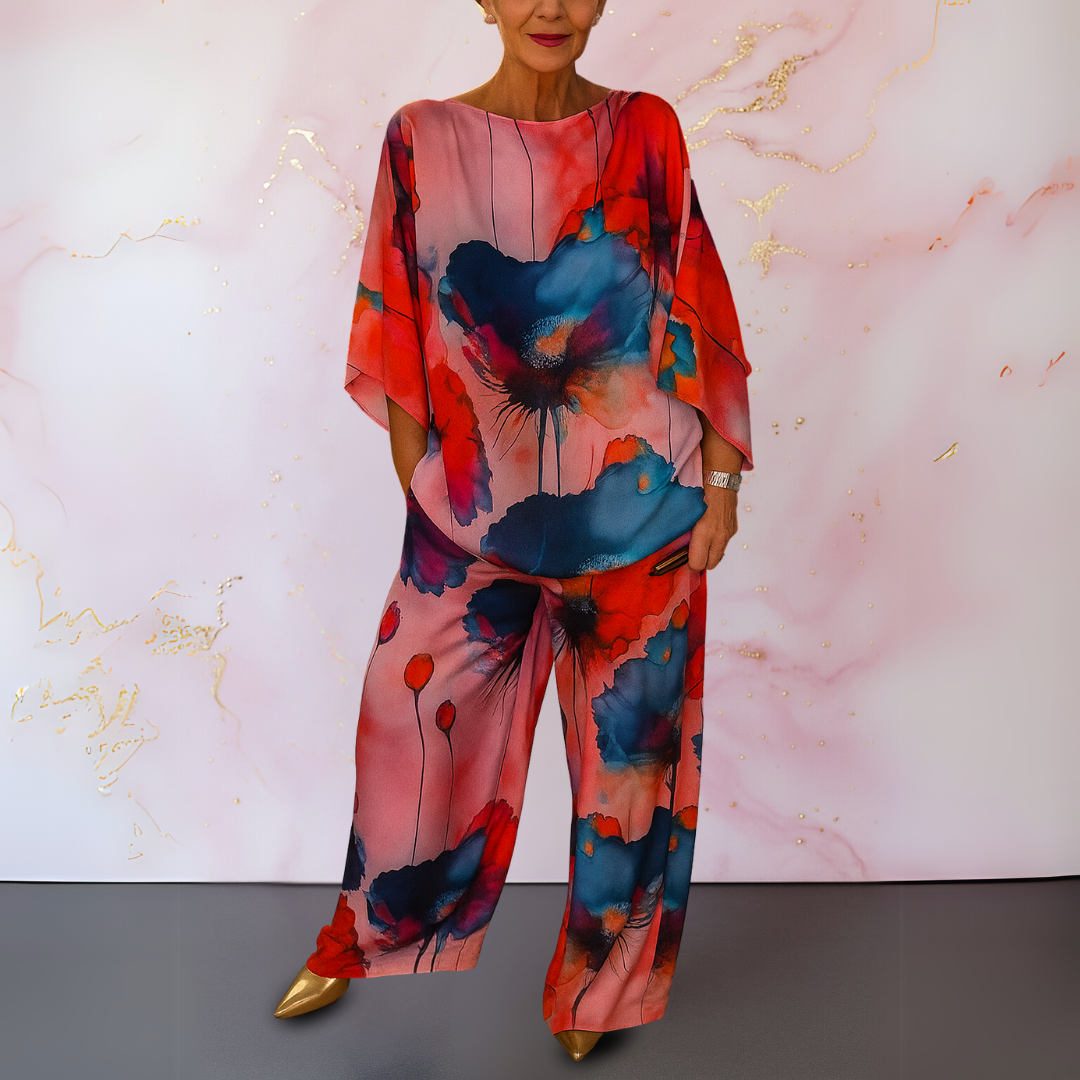 Maelora™ | Women's Satin Two-Piece Ensemble