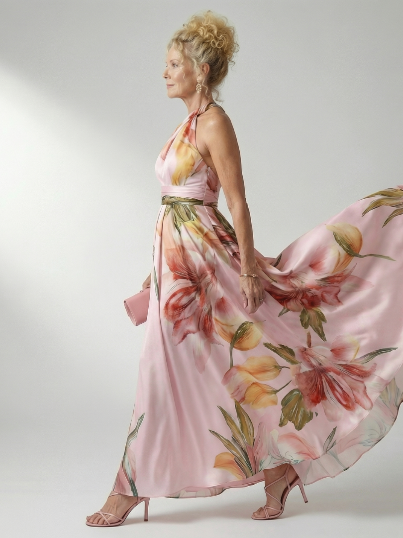 Amiel | Elegant Floral Maxi Dress
