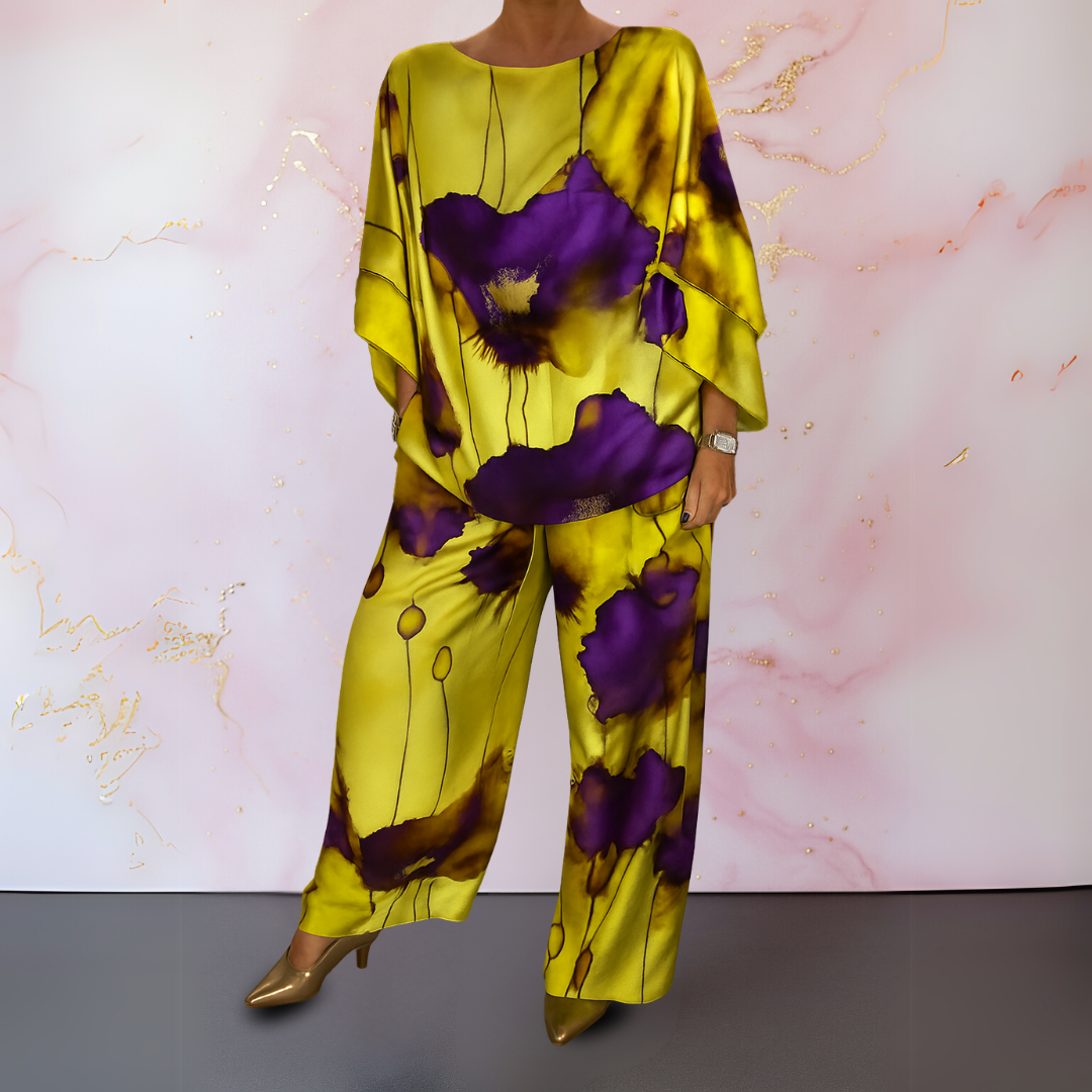 Maelora™ | Women's Satin Two-Piece Ensemble