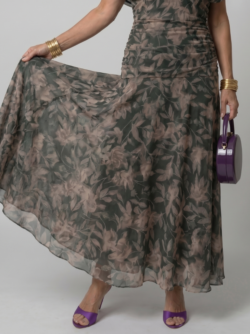Calen | Off-Shoulder Flowing Midi Dress