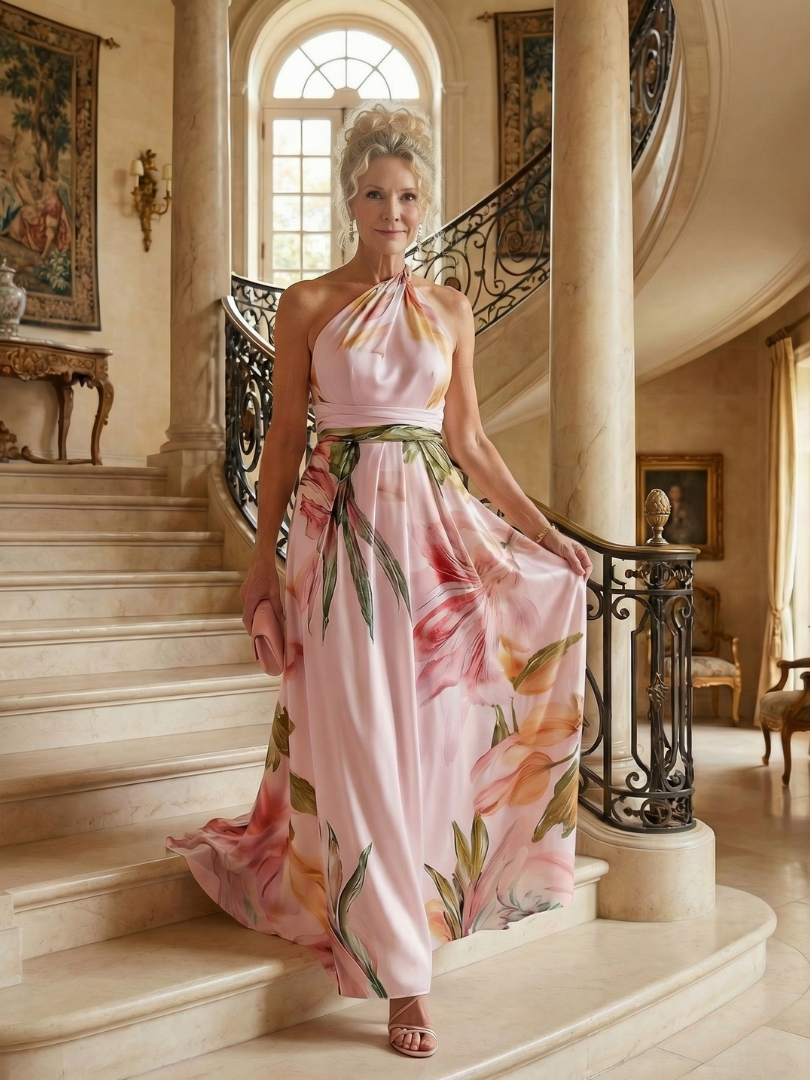 Amiel | Elegant Floral Maxi Dress