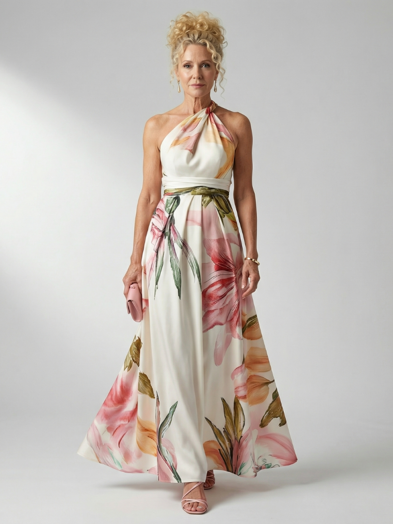 Amiel | Elegant Floral Maxi Dress