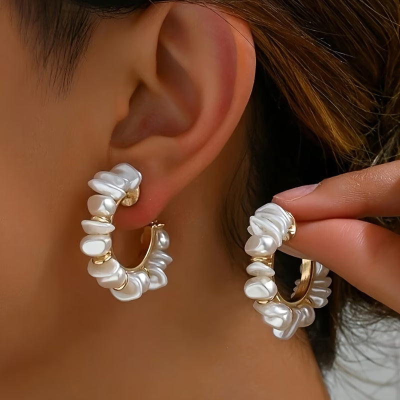 BIANCA | Statement Chunky Pearl Earrings