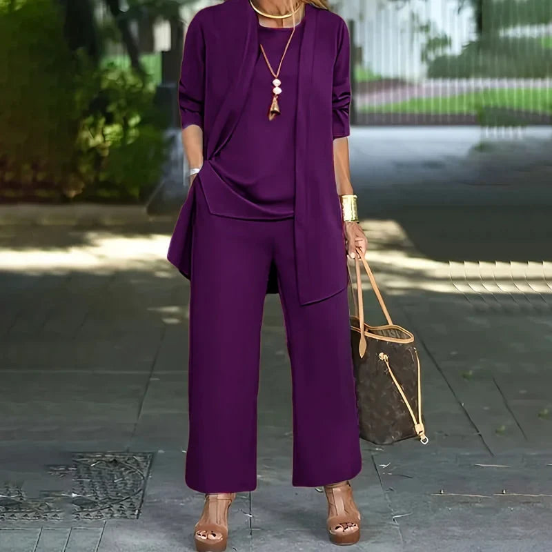 Kaevia™ – 3-Piece Relaxed Fit Lounge Ensemble