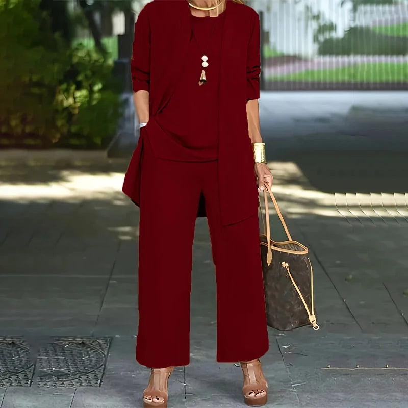 Kaevia™ – 3-Piece Relaxed Fit Lounge Ensemble