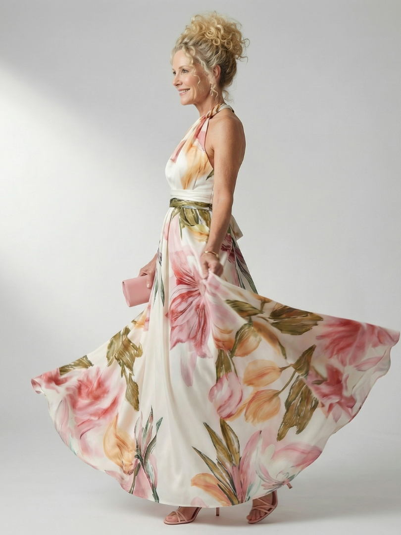 Amiel | Elegant Floral Maxi Dress