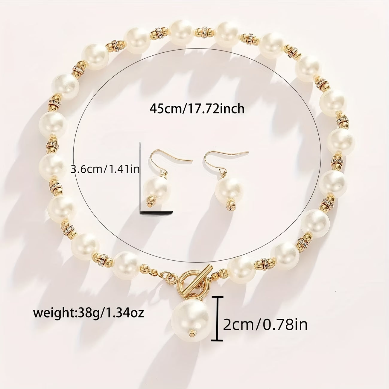 VALENCIA | Statement Chunky Pearl Necklace Set