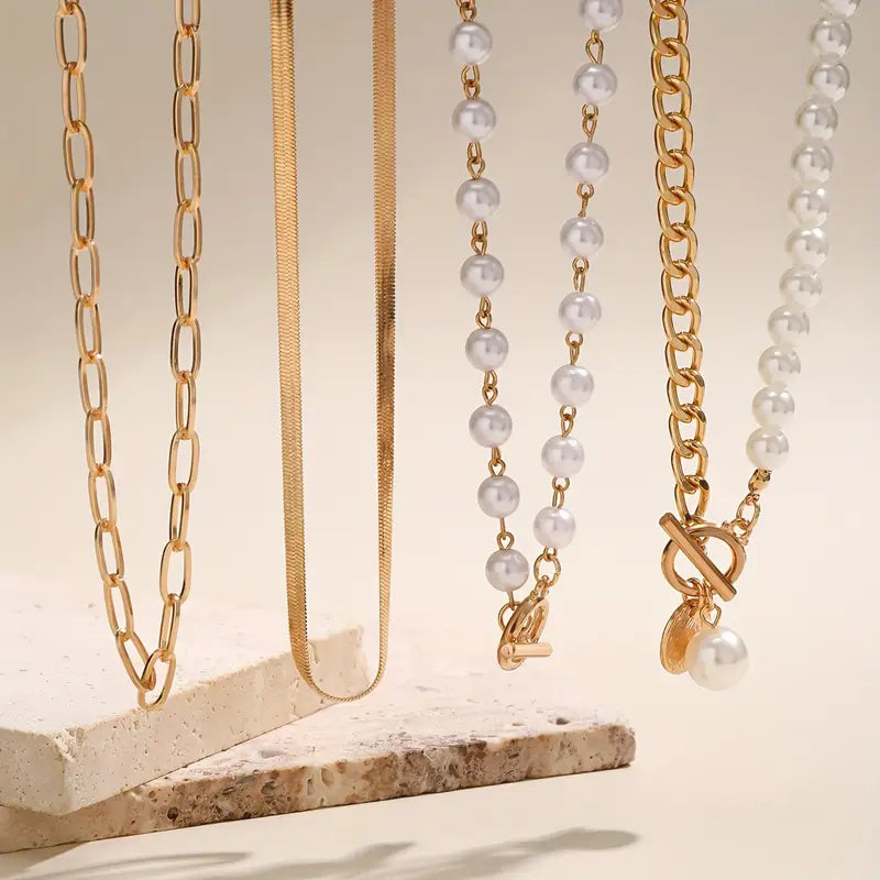 NOVARA | Contemporary Pearl Layered Necklace Collection