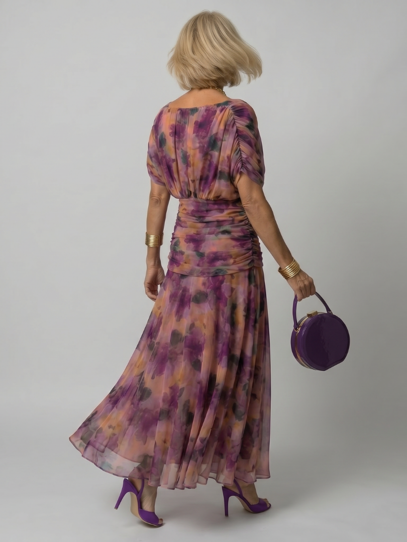 Calen | Off-Shoulder Flowing Midi Dress