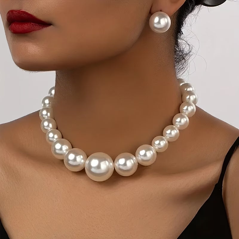 GRACELYN | Sophisticated Pearl Necklace Set