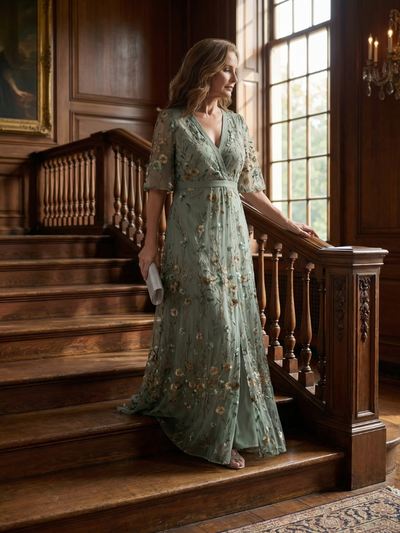 Selora | Flowing Maxi Dress with Halter Neckline