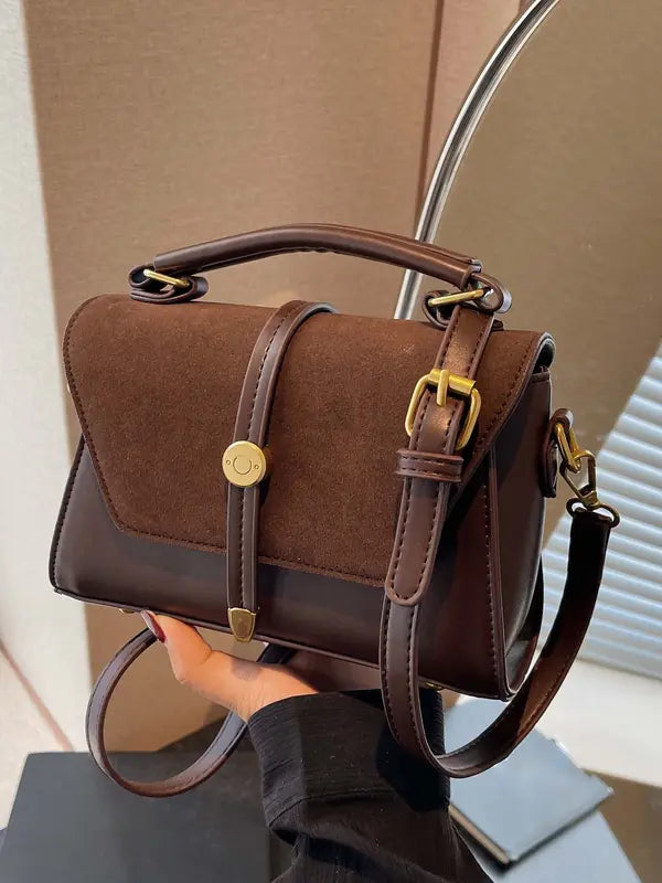 ALWINA™ - Stylish Shoulder Bag with Trendy Contrast Stitching