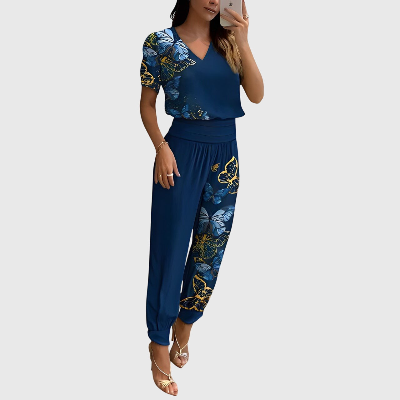 Jennifer™ | Chic Blouse and Trouser Ensemble