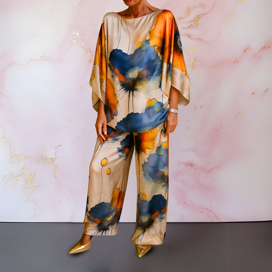 Maelora™ | Women's Satin Two-Piece Ensemble