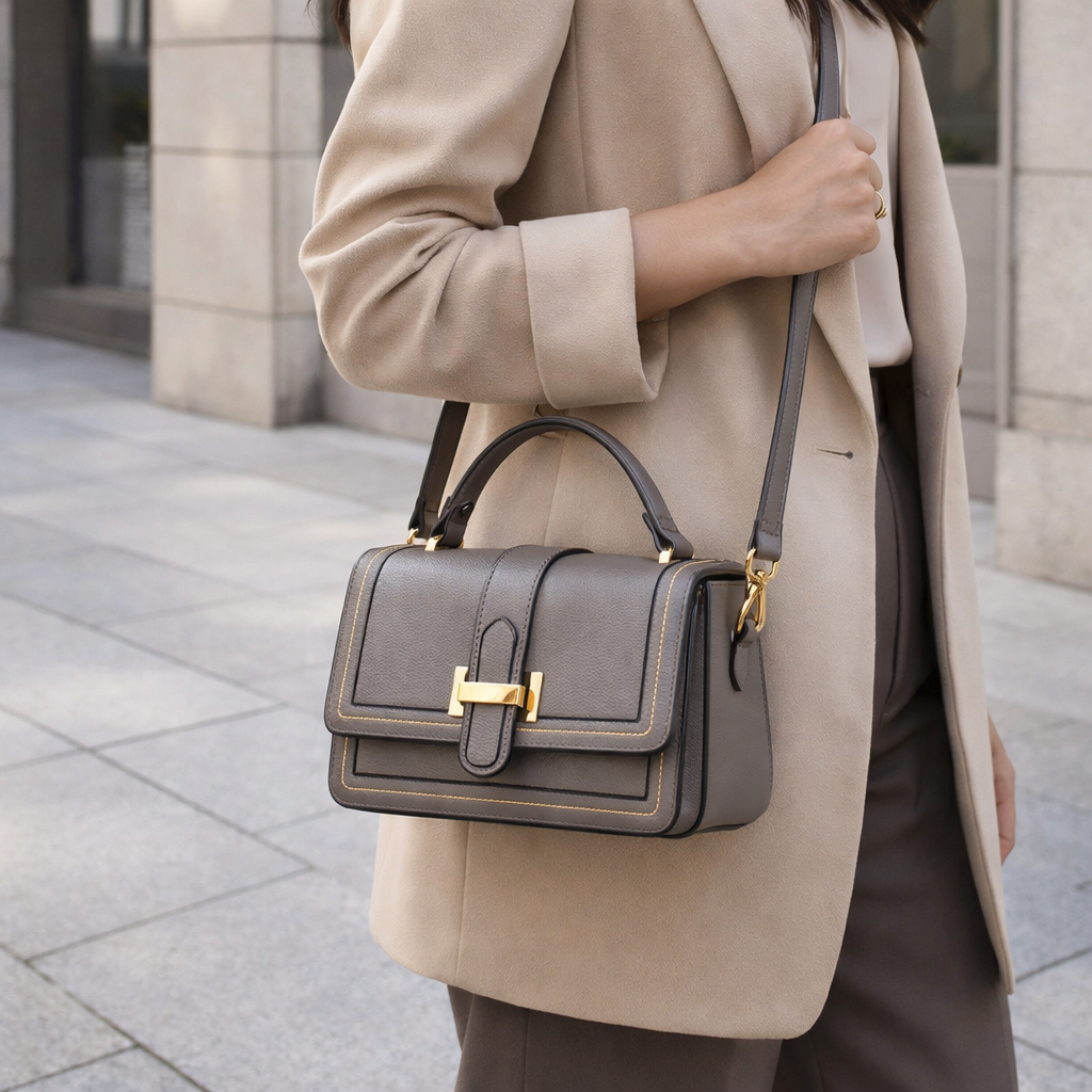 Luna Paris - Chic Leather Handbag