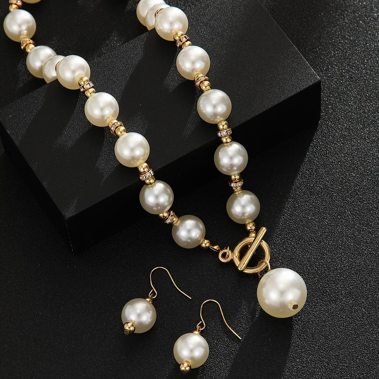 VALENCIA | Statement Chunky Pearl Necklace Set