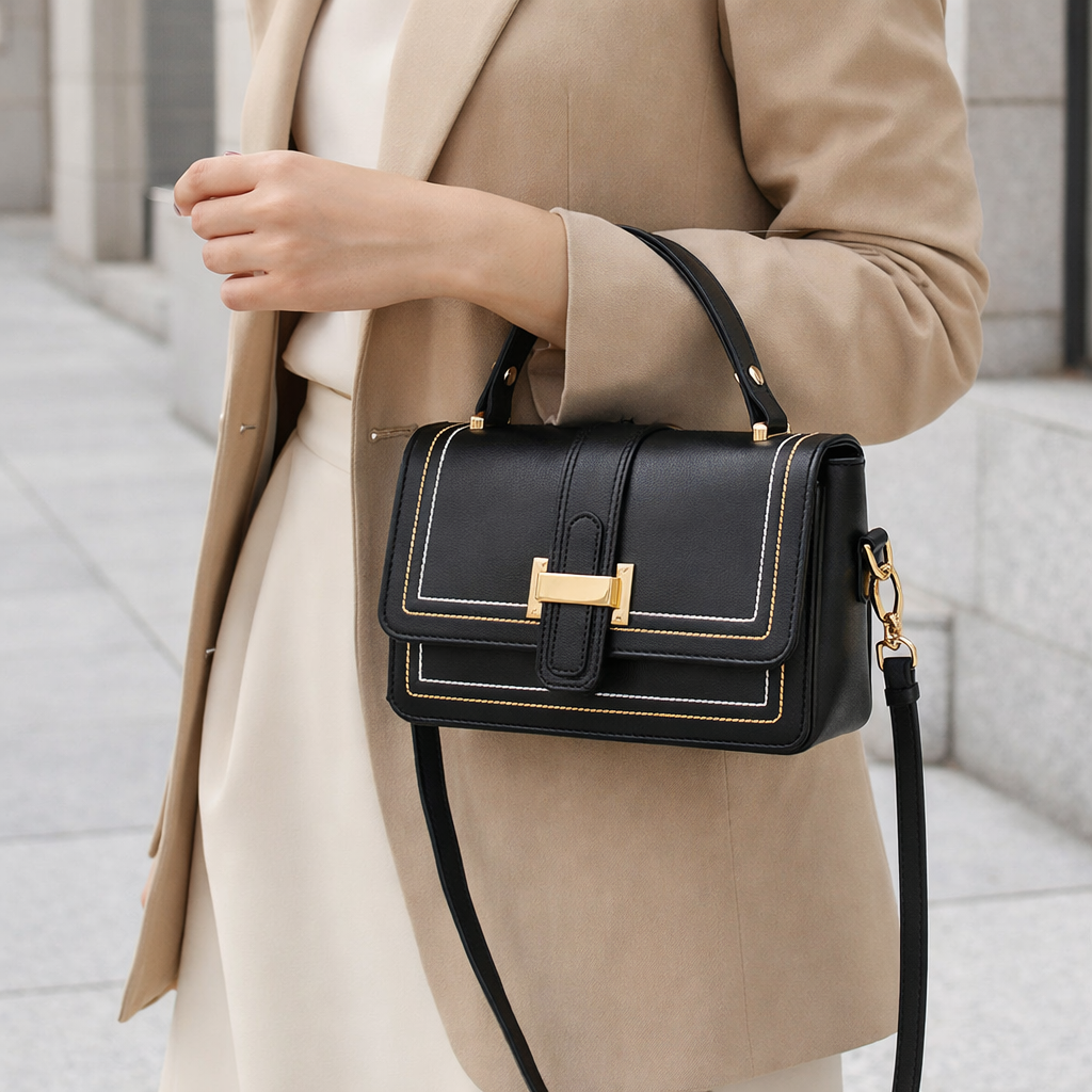 Luna Paris - Chic Leather Handbag