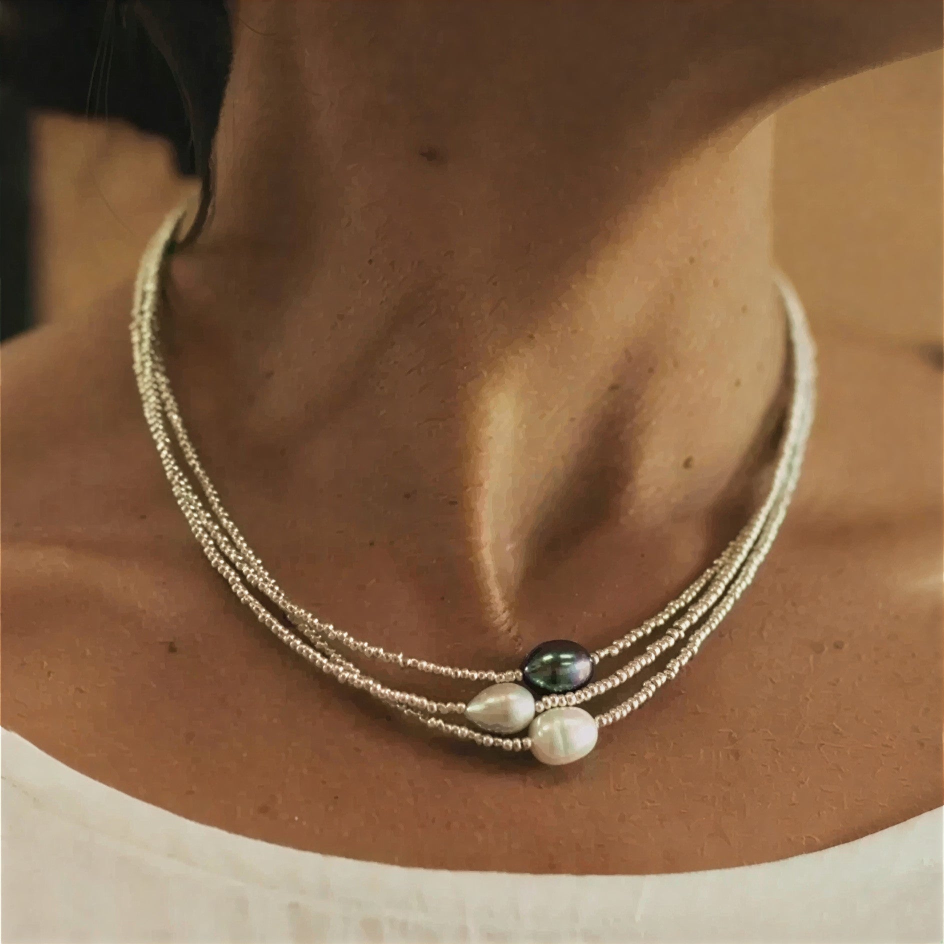 MARCElla | Multi-Strand Baroque Pearl Necklace