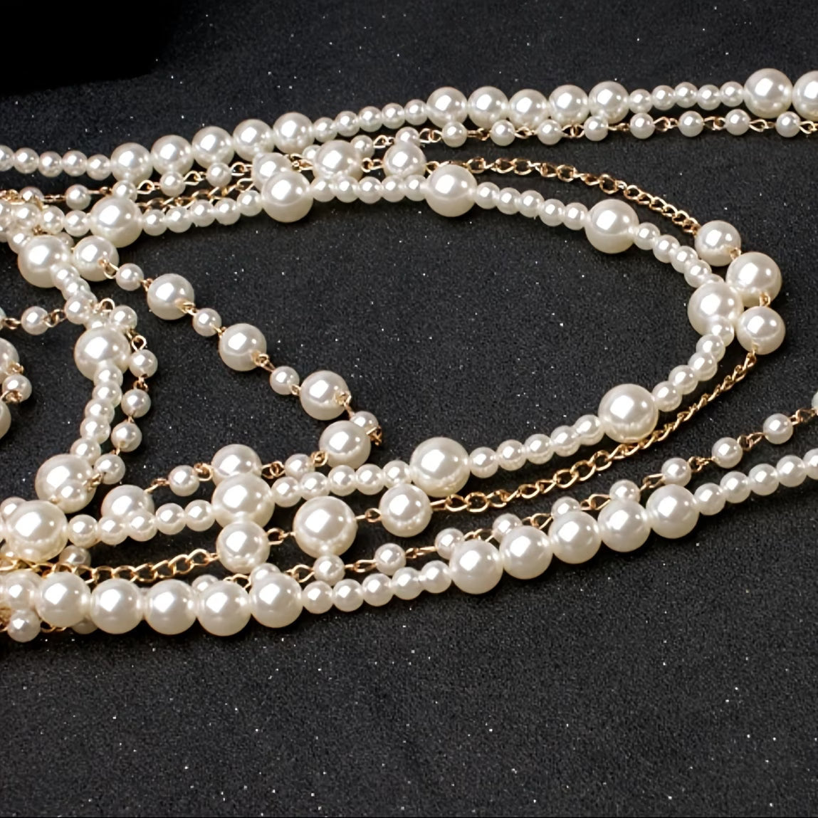 ZARIA | Bohemian Multi-Layer Pearl Statement Jewelry Set