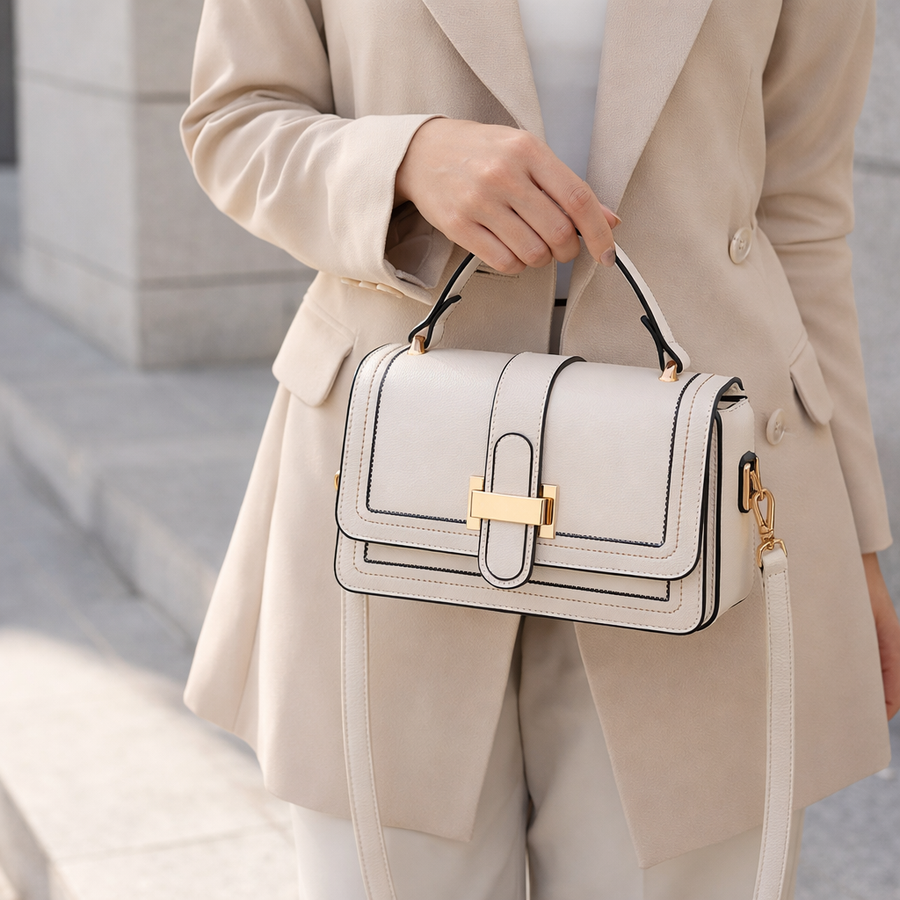 Luna Paris - Chic Leather Handbag