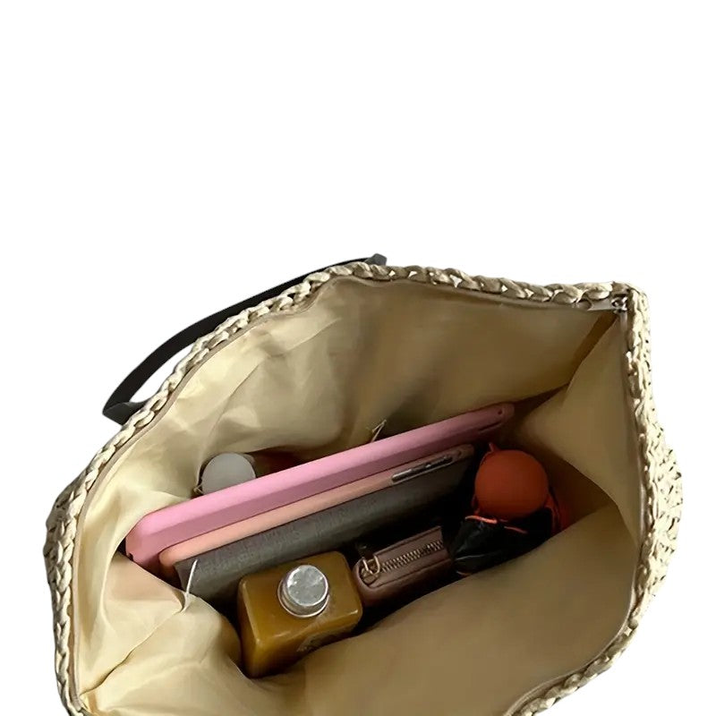 Spacious Woven Tote Bag