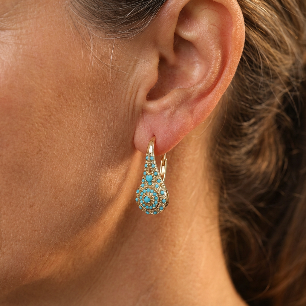 FIORA | SOPHISTICATED PEARL FLOWER EARRINGS