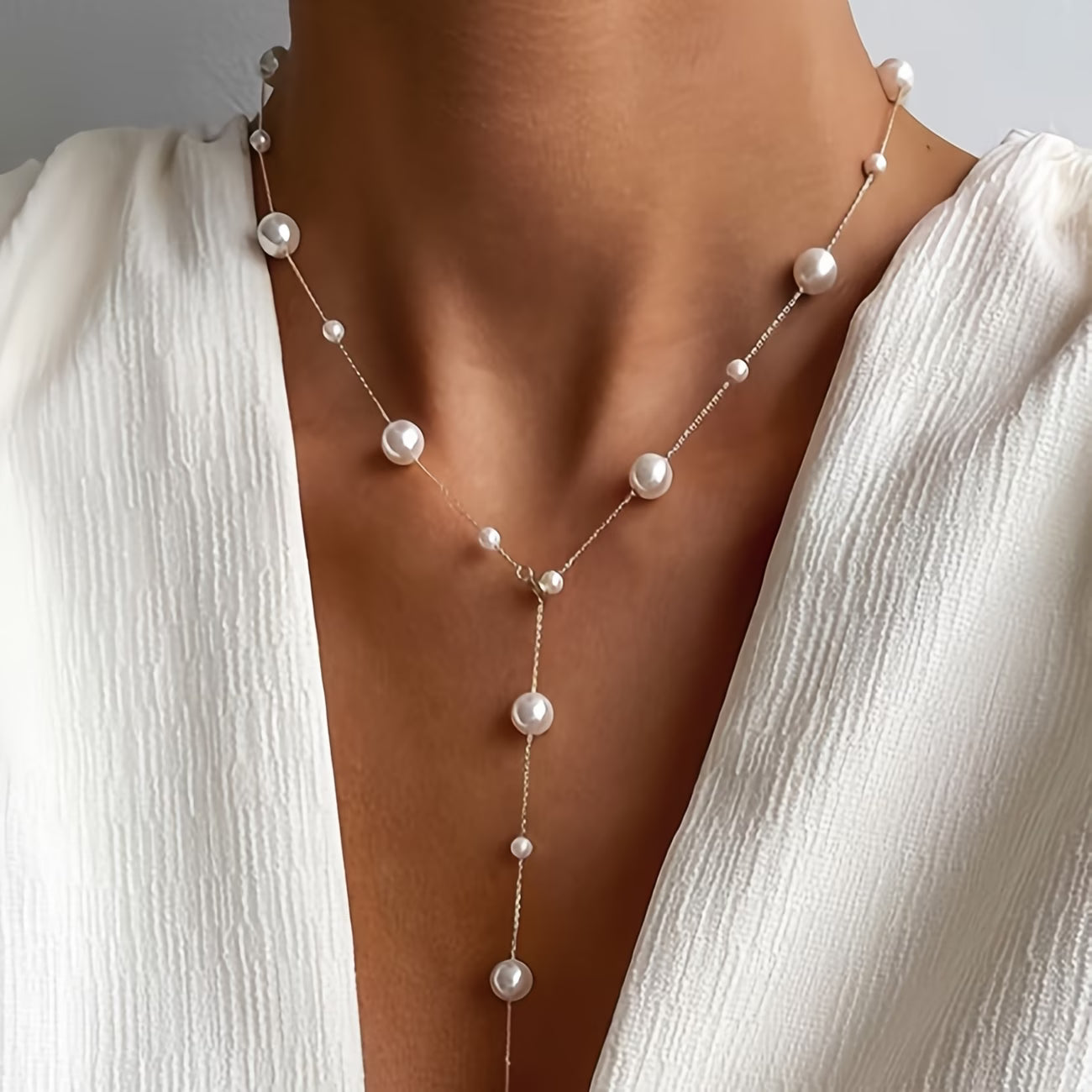 CELESTE | LUXURIOUS SKY PEARL NECKLACE