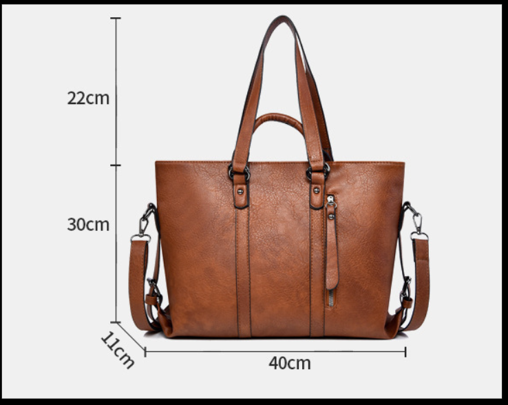 Olívia - Spacious Leather Tote
