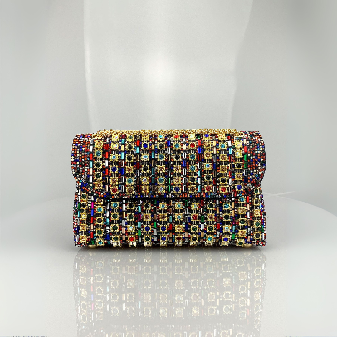 KLAUDIA | ELEGANT DIAMOND CHAIN SHOULDER BAG
