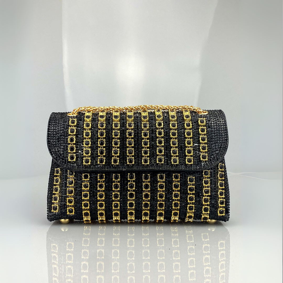 KLAUDIA | ELEGANT DIAMOND CHAIN SHOULDER BAG