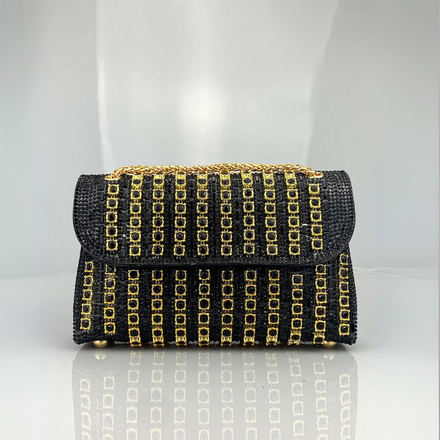 KLAUDIA | ELEGANT DIAMOND CHAIN SHOULDER BAG