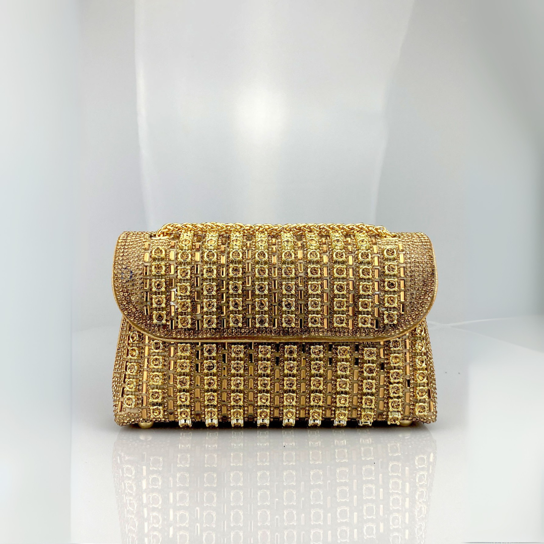 KLAUDIA | ELEGANT DIAMOND CHAIN SHOULDER BAG