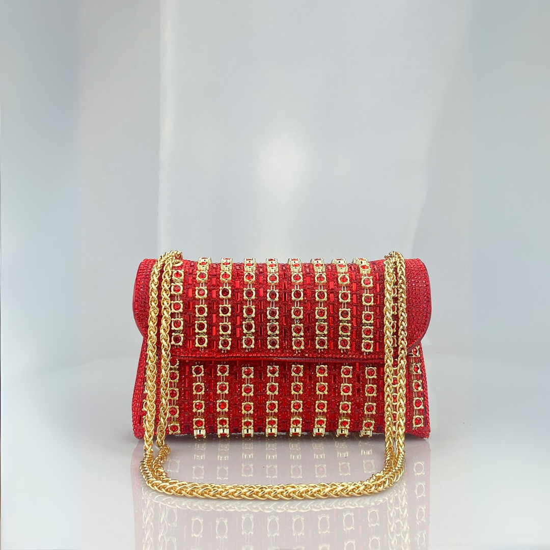KLAUDIA | ELEGANT DIAMOND CHAIN SHOULDER BAG
