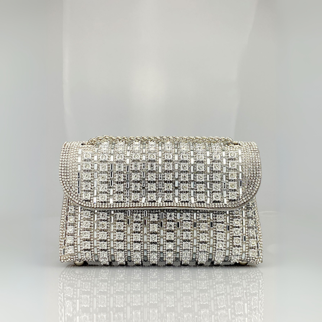 KLAUDIA | ELEGANT DIAMOND CHAIN SHOULDER BAG