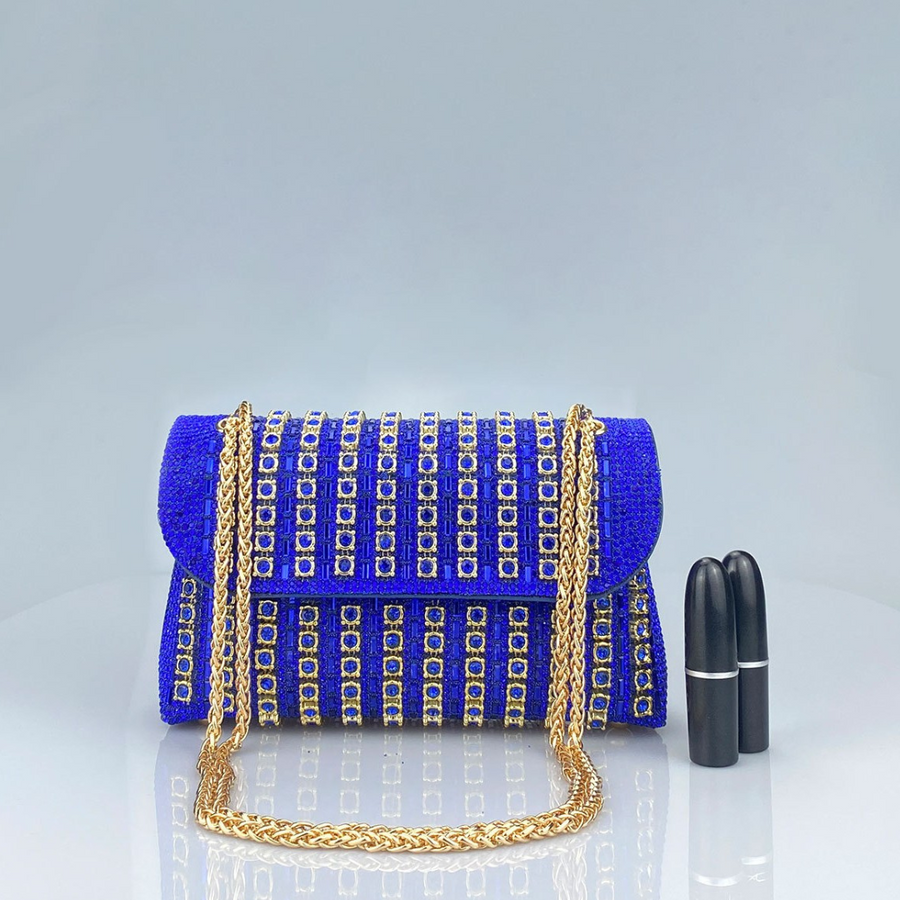 KLAUDIA | ELEGANT DIAMOND CHAIN SHOULDER BAG