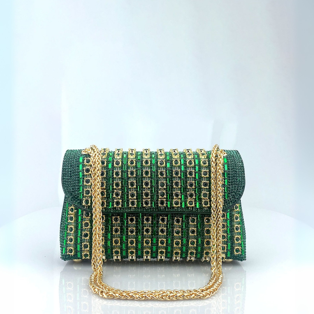 KLAUDIA | ELEGANT DIAMOND CHAIN SHOULDER BAG