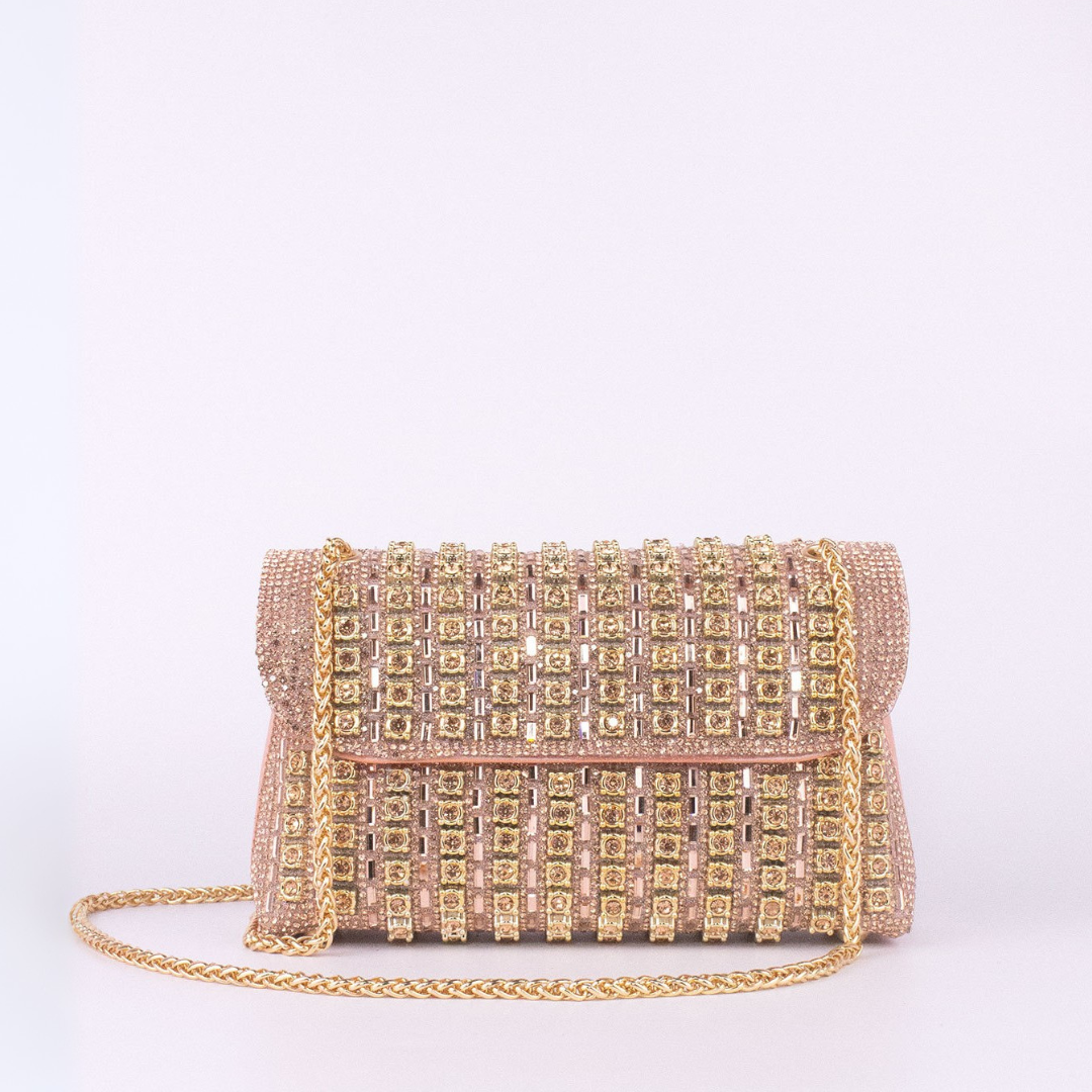 KLAUDIA | ELEGANT DIAMOND CHAIN SHOULDER BAG