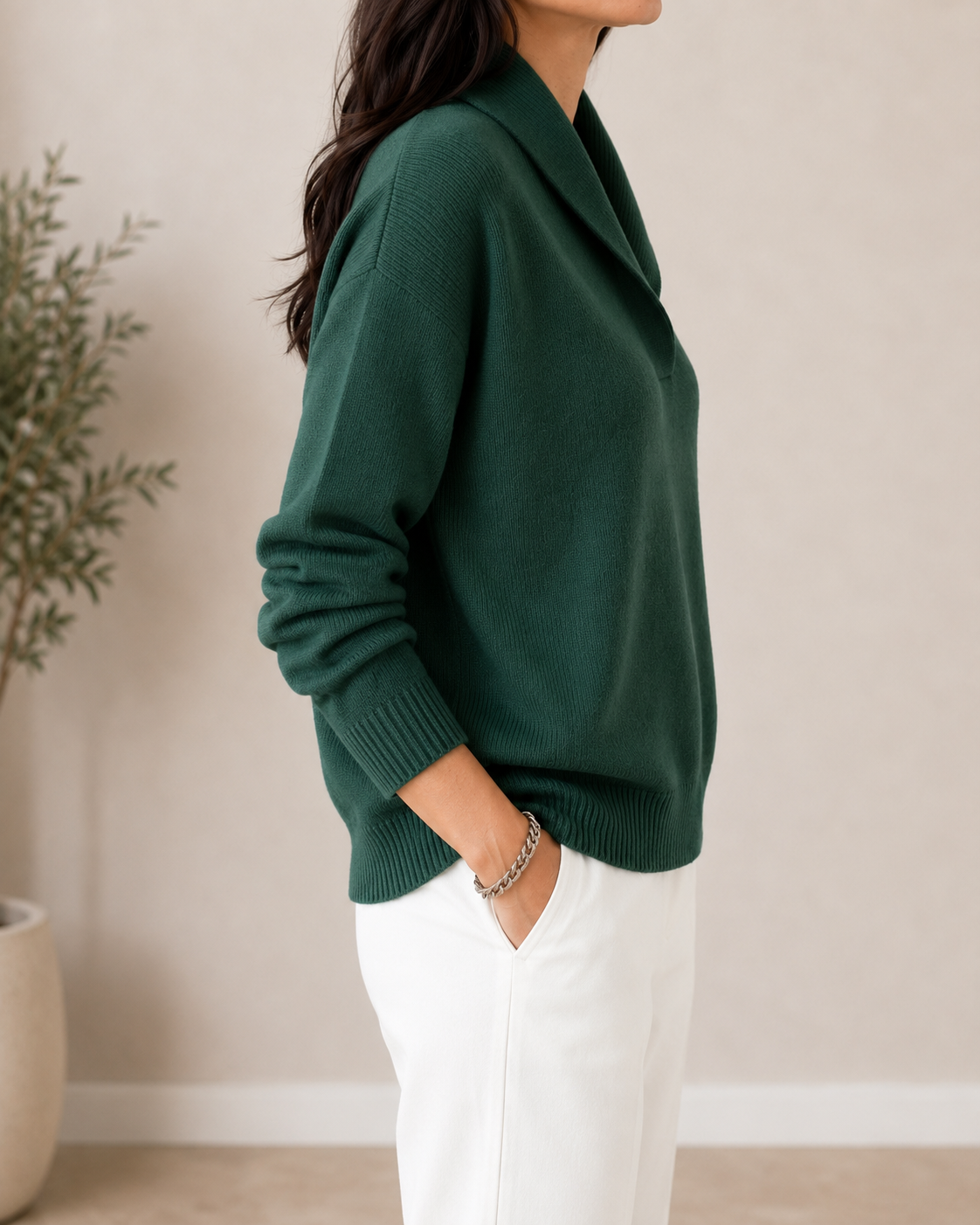Milena - Shawl Collar Sweater