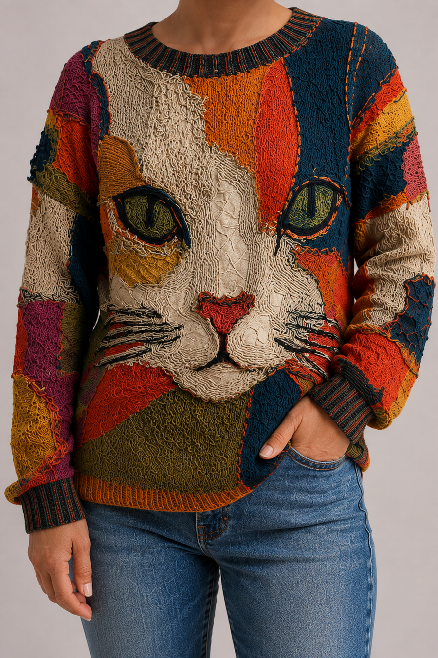 Zaira | Artistic Cat Statement Top