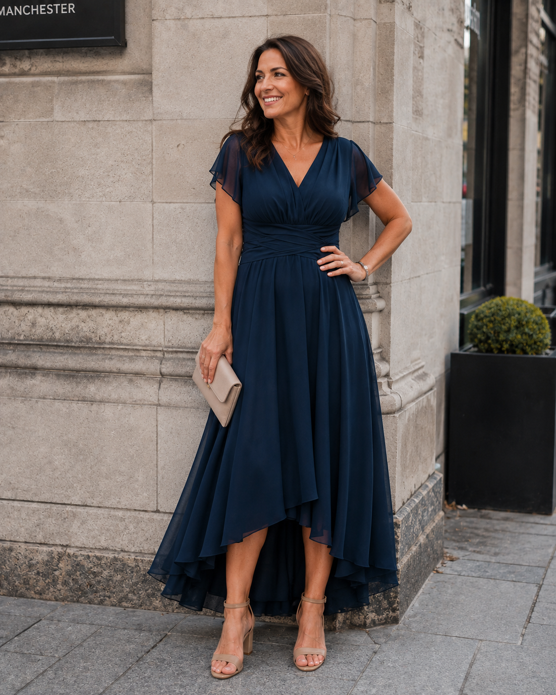 Christina™ | V-Neck A-Line Dress