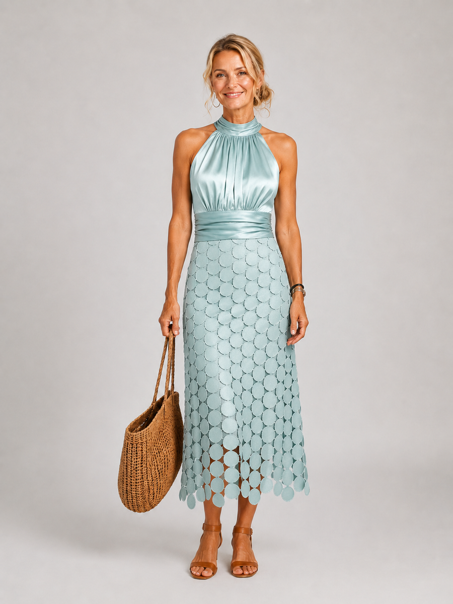 CELINE ELEGANT MIDI DRESS FOR CEREMONIES
