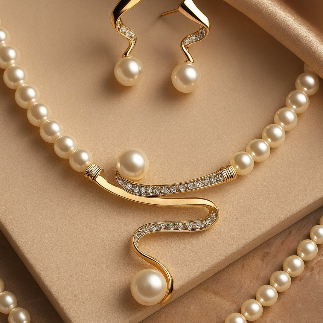 SERAPHINA | ELEGANT WAVES PEARL JEWELRY COLLECTION