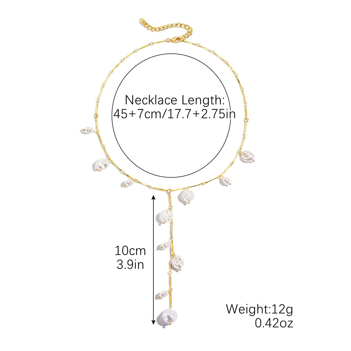 LUNA | ENCHANTED PEARL WATERFALL NECKLACE
