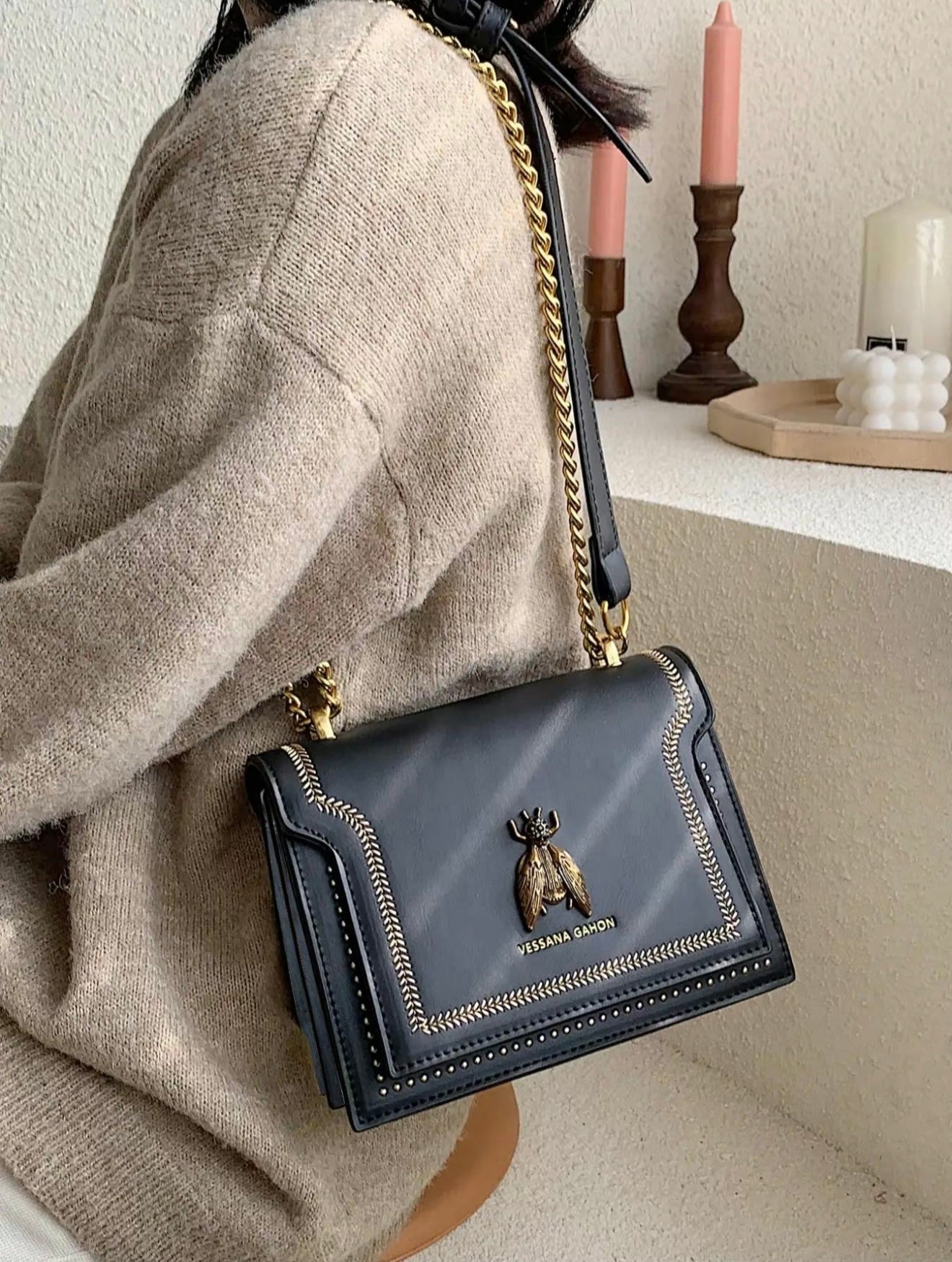 SIMONE™ - Classic Elegance Chain Bag