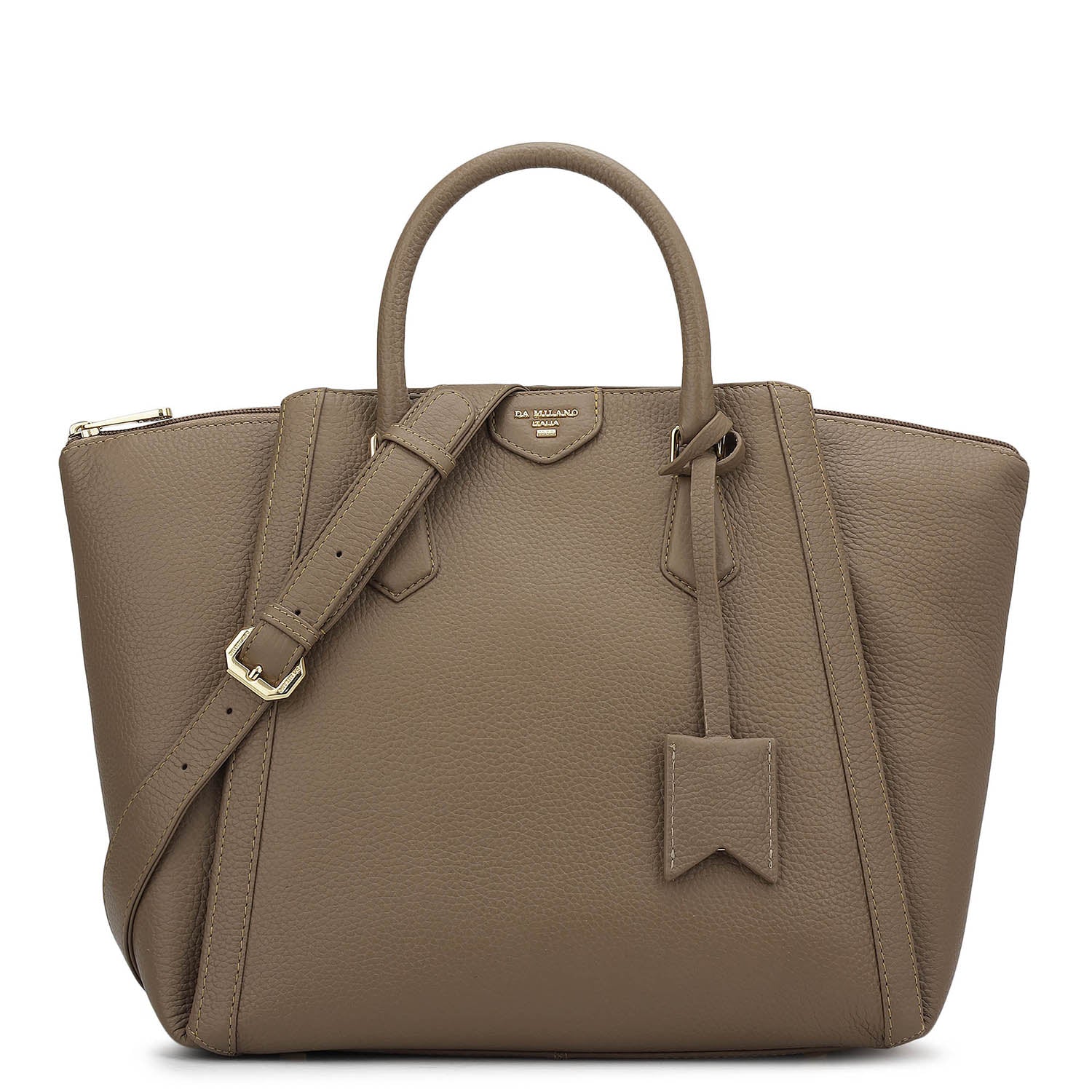 Élégance Paris - Timeless Waxed Leather Satchel
