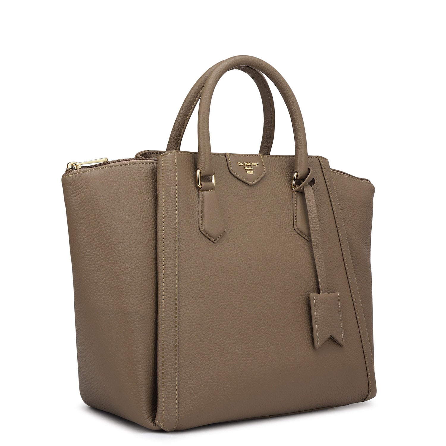 Élégance Paris - Timeless Waxed Leather Satchel