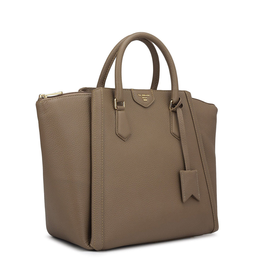 Élégance Paris - Timeless Waxed Leather Satchel